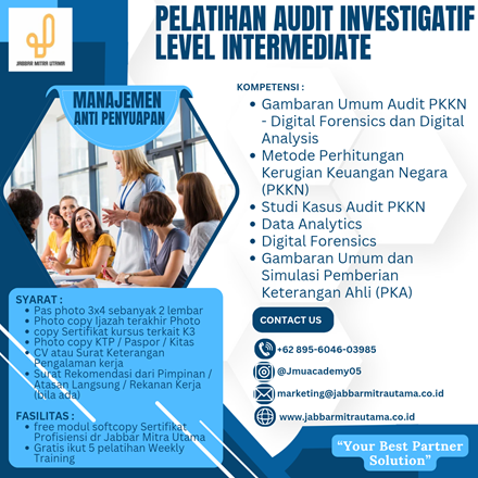 Pelatihan Audit Investigatif Level Intermediate